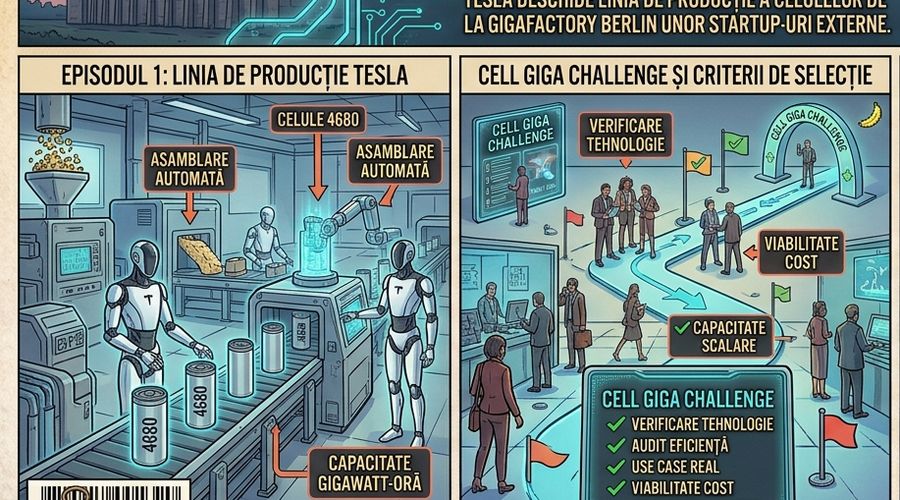 Tesla deschide Gigafactory Berlin unor startup-uri externe prin „Cell Giga Challenge” — semn că bateria 4680 are nevoie de ajutor din afară